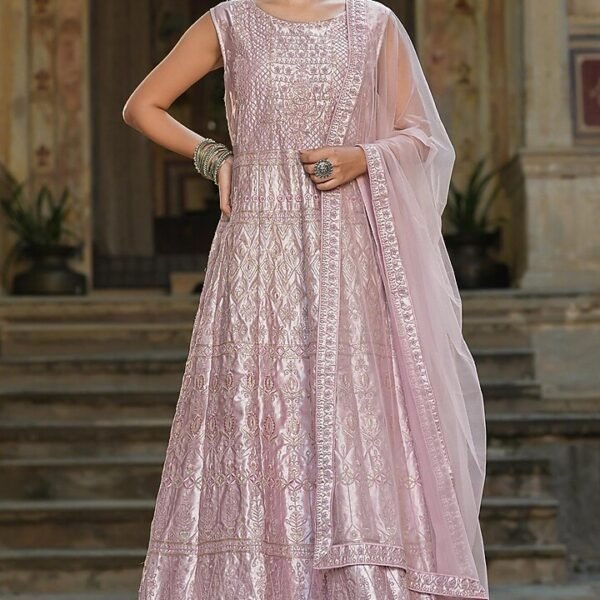 Luxe Embroidered Anarkali Gown