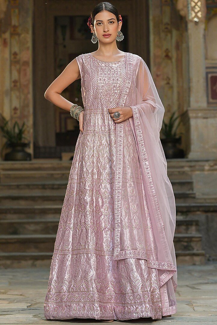 Luxe Embroidered Anarkali Gown